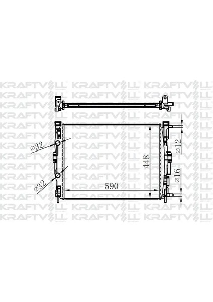 MOTOR RADYATORU MEGANE 2 SCENIC 1,5DCI 1,4 / 1,6 / 2,0 16V (590×455×26)BRAZING