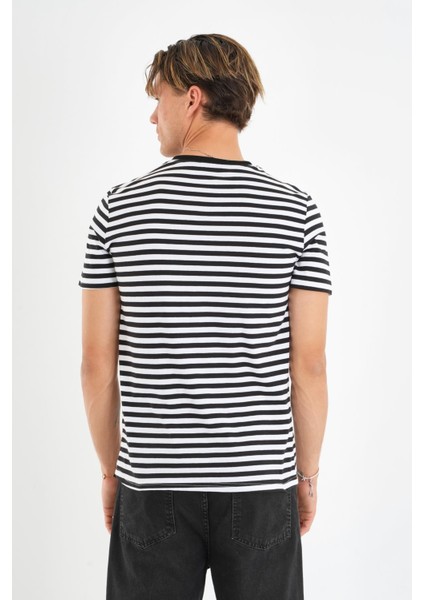 Alexandergardı V Yaka Çizgili T-Shirt indirimleri