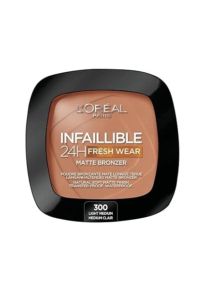 Paris Infaillible 24H Fresh Wear Soft Matte Bronzer 300 Light Medium