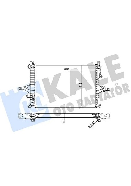 Motor Su Radyatoru Volvo S60 I 00 2.0t 2.3t 2.4d 2.4ı 2.5t At S70 00 At S80 I 98 At XC70 00 At