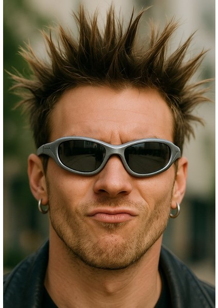 Crayz Güneş Gözlüğü Gri Çerçeve Parlak Cam Uv 400 Korumalı Ce Sertifikalı Güneş Gözlüğü