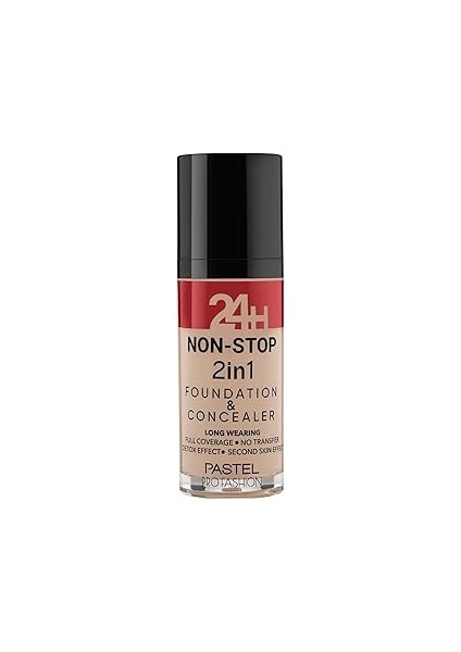 Pastel 24 H Non-Stop 2 In 1 Fondeten Concealer NO:605