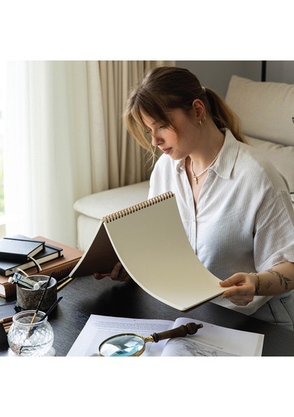 A4 Siyah Kraft Kapak 60 Yaprak 140 Gr. Perforajlı Eskiz Defteri - Sketch Book indirimleri
