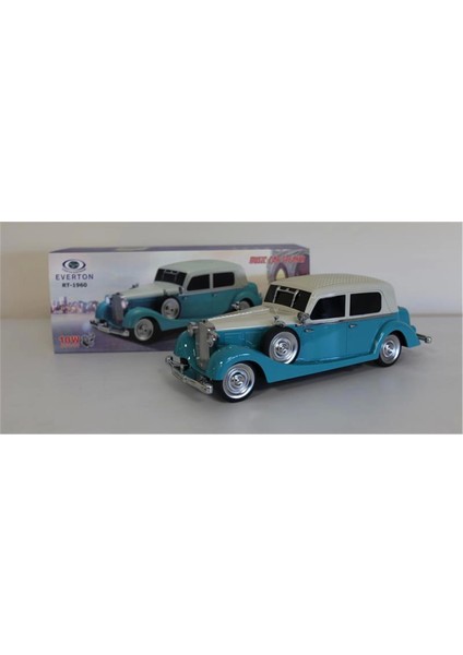RT-1960 Mavi Arabalı Bluetooth Fm-Usb-Tf-Aux Şarjlı Nostaljik Radyo
