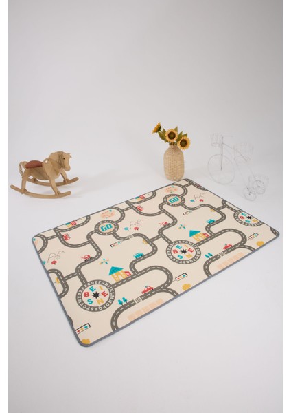 Monimubaby Çift Taraflı Oyun Matı-Oyun Halısı 140X200X1 cm indirimleri