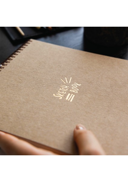 A4 Kraft Kapak 60 Yaprak 140 Gr. Perforajlı Eskiz Defteri - Sketch Book fiyatları