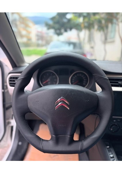 Citroën Ami Araca Özel Dikmeli Direksiyon Kılıfı