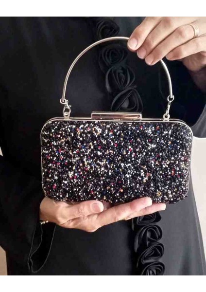 Taşlı Kadın Abiye El ve Omuz Çantası fiyatları