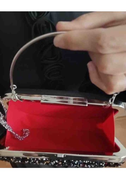 Taşlı Kadın Abiye El ve Omuz Çantası modelleri