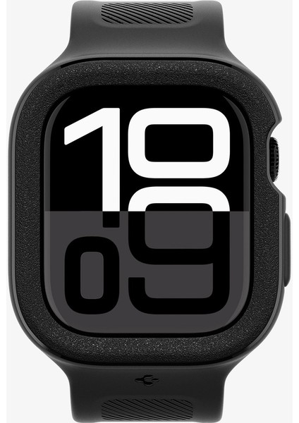 Apple Watch 46mm Seri 11/10 ile Uyumlu Kılıf & Kordon Kayış Vault Pro Matte Black - ACS09391