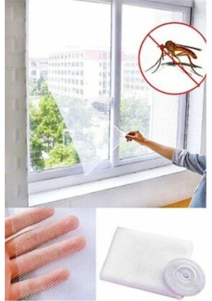 Yapışkanlı Tek Kanat Sineklik 125X75 cm – Delmesiz Montaj, Ince Tül, Kolay Kurulum