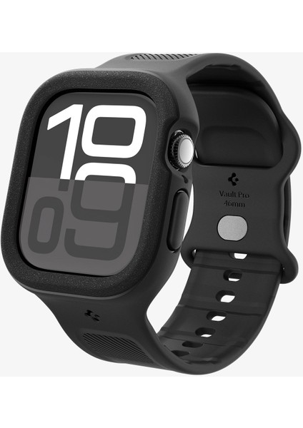 Apple Watch 42mm Seri 11/10 ile Uyumlu Kılıf & Kordon Kayış Vault Pro Matte Black - ACS09390 modelleri