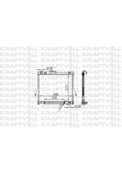 Motor Su Radyatoru Brazıng Isuzu D-Max 4x4 3,0 0712 Otomatık Vıtes (475X588X16)