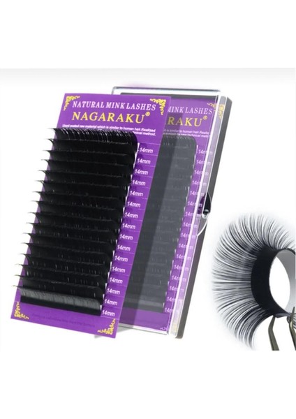 Nagaraku Ipek Kirpik 0,07C Kıvrım Kalınlık 9mm Uzunluk Takma Kirpik fiyatları