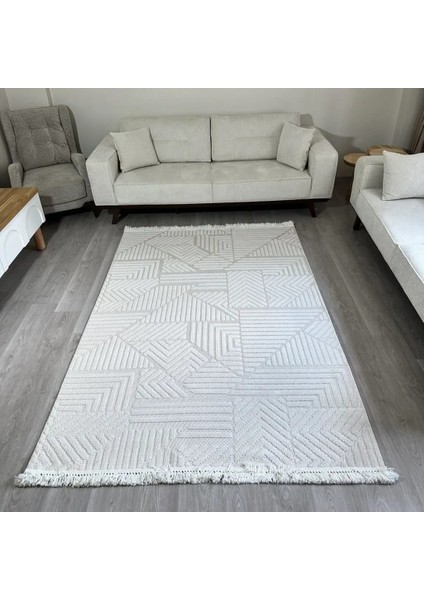 Valensa Kilim , Modern Kaymaz Taban Iskandinav Desenli Oda Mekan Halısı