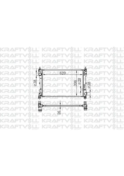 MOTOR RADYATORU DOBLO 3 1,3 / 1,4 KLIMALI (620*398*16) BRAZING (MT)