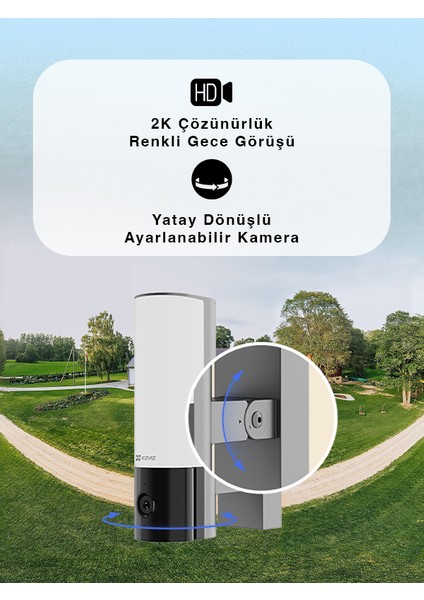 Ezvız El3 2mp Wi-Fi Akıllı Işıklı Güvenlik Kamerası – Spotlight Led, Hareket Algılamalı, Gece Görüşlü, IP65 Dış Mekân, Iki Yönlü Sesli, Alarm Destekli | Fynix Teknoloji