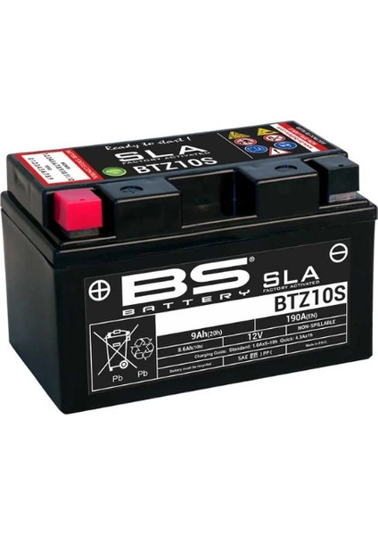 Honda Cbr 600 BTZ10S Sla 12 Volt 9 Amper Bs Akü