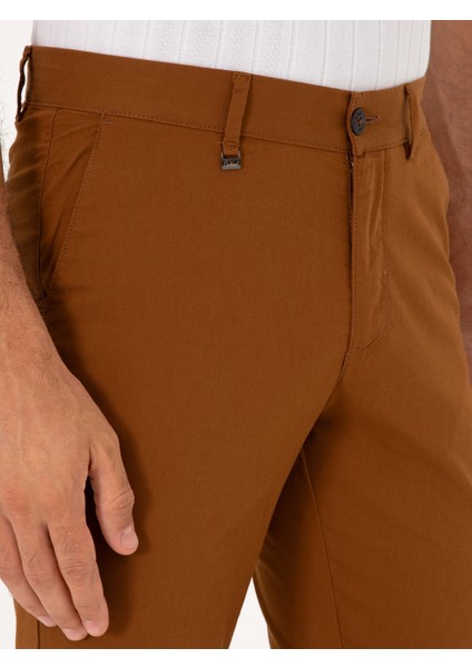 Erkek Açık Kahverengi Slim Fit Kanvas Pantolon 50248807-VR002 indirimleri