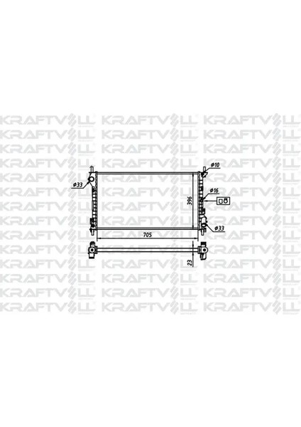 Motor Su Radyatoru Connect 1,8tdcı 75PS / 90PS / 110PS 02 / Klımalı (2 Sıra Al+Pl) (705*396*23)