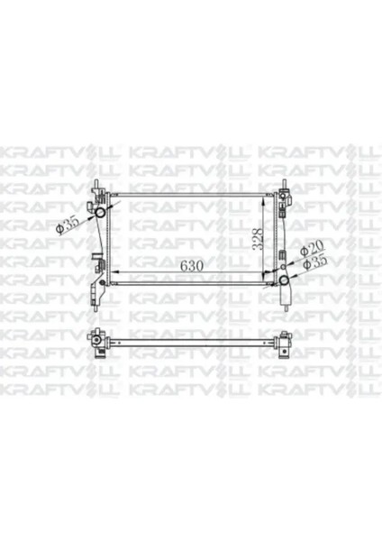 Motor Radyatoru (630×318×22) Fıorıno-Bıpper-Nemo 1,3 Multıjet 08 Brazıng
