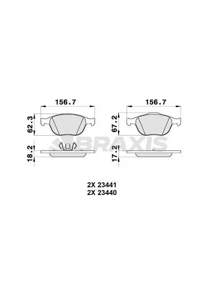 ON FREN BALATASI CONNECT 1,8TDCI 02 / FOCUS 1,8TDCI 9805