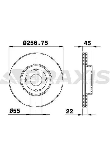 ON FREN DİSKİ HAVALI MAZDA 323 LANTIS 9598 FAMILAI 9598 1.5 1.8 16V MX3 1.6 16V 1.9 24V