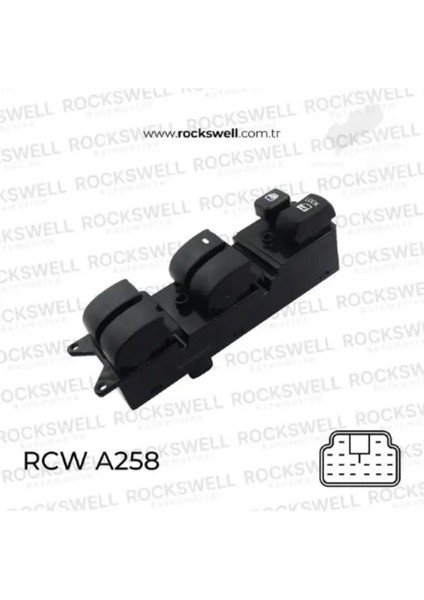 Cam Acma Kapama Anahtarı Sol Dortlu Lancer 08 10 (18 Pın)