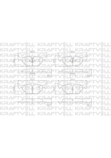 Arka Fren Balatası Bmw E46 E85