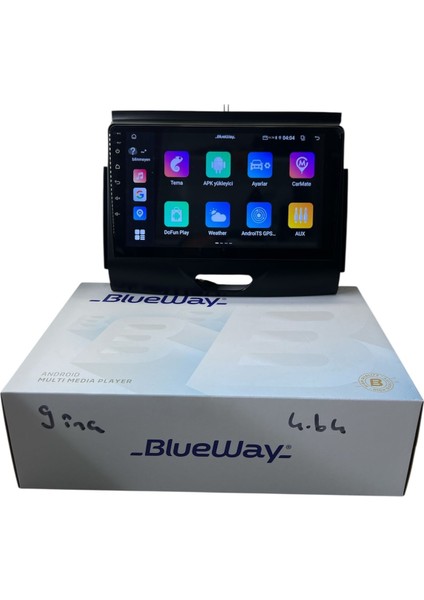 Ford Ranger 2015-2022 Blueway 4-64 Profesyonel Oem Multimedia fırsatları
