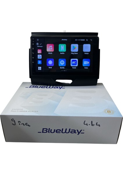 Ford Ranger 2015-2022 Blueway 4-64 Profesyonel Oem Multimedia indirimleri
