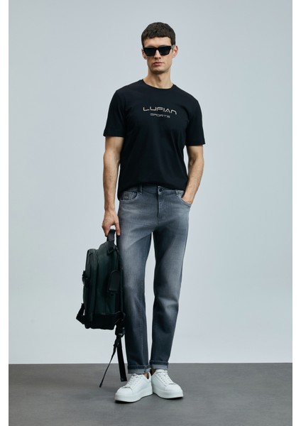 Alfıdo Smart Jean Erkek Pantolon Slim Fit Antrasit