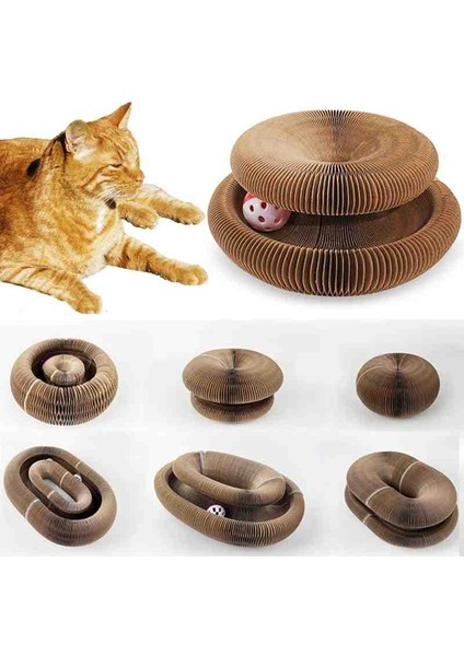Kedi Tırmalama Akordiyon Catnipli Toplu Oyuncak