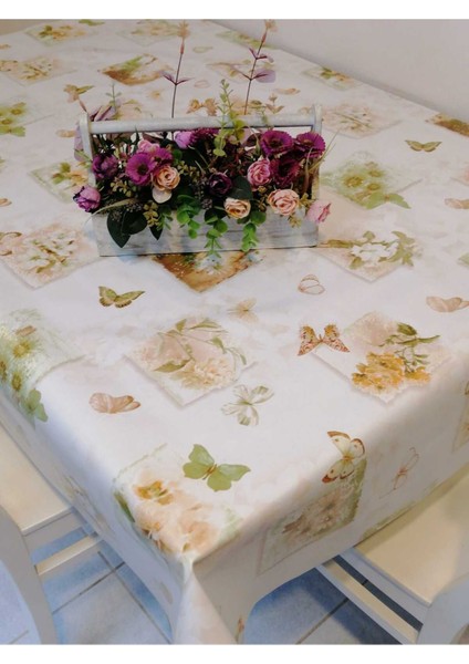 Elyaflı Pvc Muşamba - Desenli Silinebilir Masa Örtüsü fırsatları