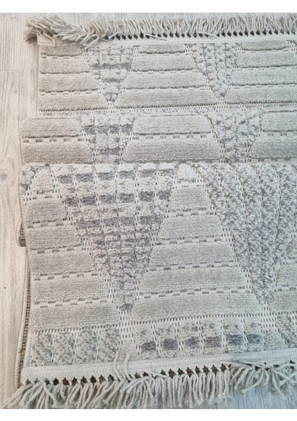 Valensa Kilim , Modern Kaymaz Taban Iskandinav Desenli Oda Mekan Halısı