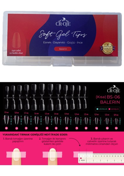 Soft Gel Tips - Balerin