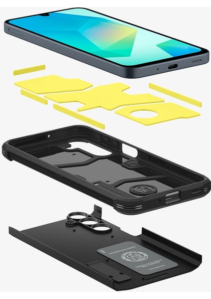 Galaxy A16 ile Uyumlu Kılıf Tough Armor Black - ACS08889 indirimleri
