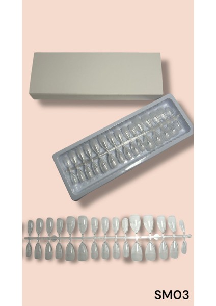 Soft Gel Tips - Mat Badem (Kısa)