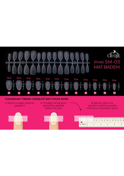 Soft Gel Tips - Mat Badem (Kısa) fiyatları