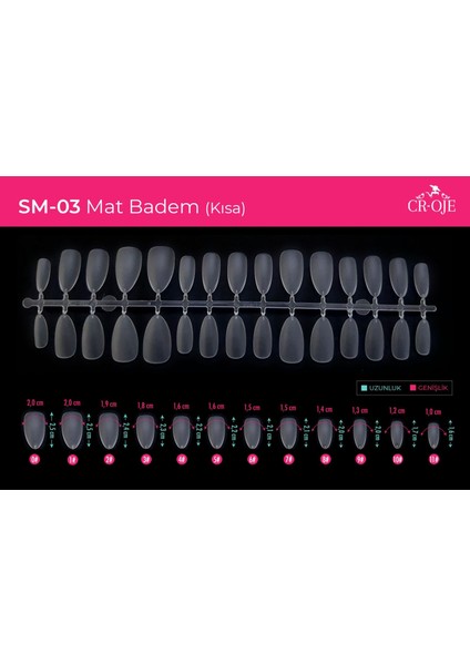 Soft Gel Tips - Mat Badem (Kısa) fırsatları