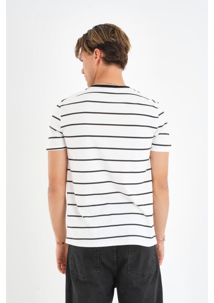 Alexandergardı V Yaka Çizgili T-Shirt indirimleri