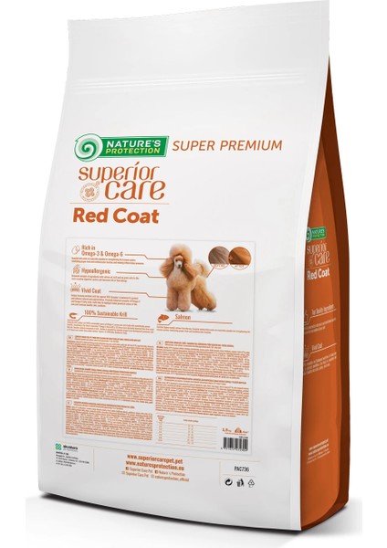 Nature's Protection Superior Care Kızıl/Kahverengi Tüylü Köpekler için Somonlu Tahılsız Küçük Irk Köpek Maması 1,5kg fiyatları