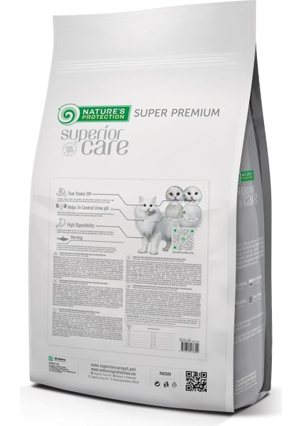Nature's Protection Superior Care Beyaz Tüylü Kediler İçin Tahılsız Ringa Balıklı Kedi Maması 1,5kg fiyatları