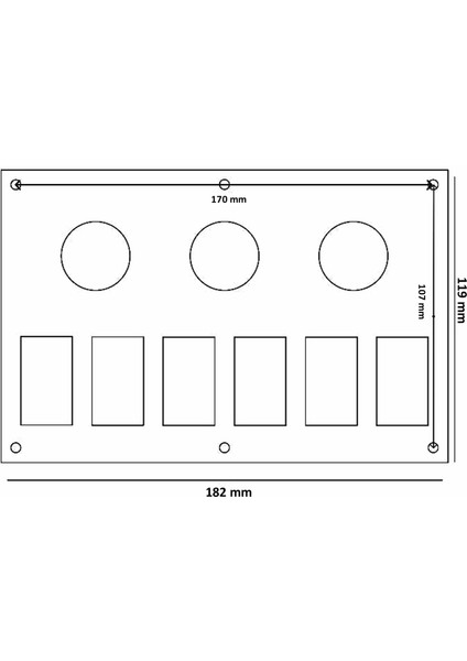 Tekne Karavan Switch Panel - Bfy 6 Lı Switch Paneli modelleri