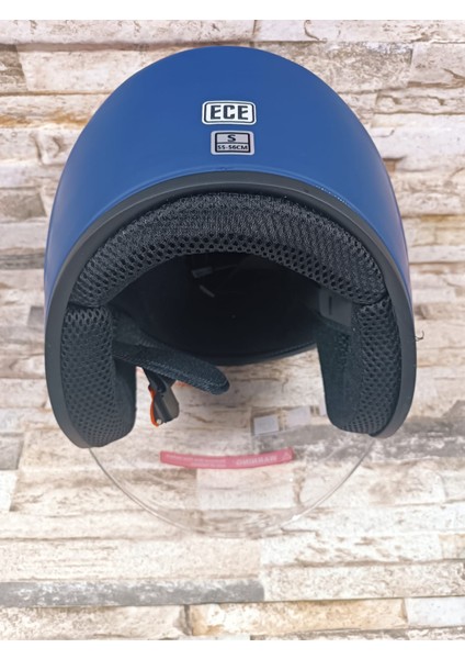 Yarım Çenesiz Açık Kask Mat Mavi modelleri