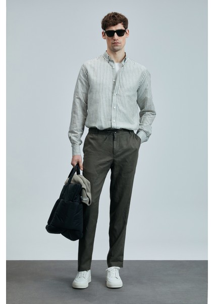 Karl Smart Erkek Chino Pantolon Slim Fit Siyah