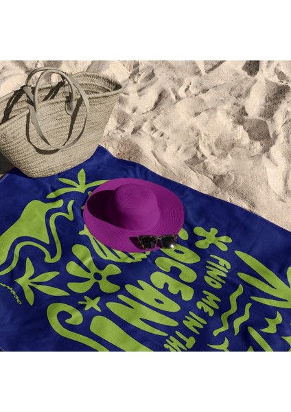 Find Me In The Ocean Plaj Havlusu - Microfiber