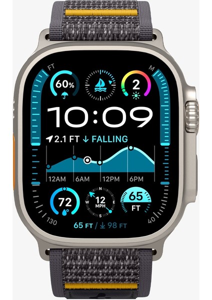 Apple Watch 49mm Ultra Seri 3/2/1 - 46mm Seri 11/10 - 45mm Seri 9/8/7 - 44mm Seri SE3/SE2/SE/6/5/4 ile Uyumlu Kordon Kayış Band Athlex Air Active Gray - AMP09034
