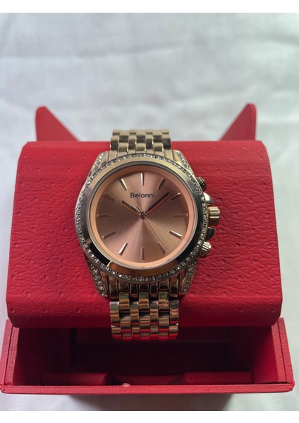 Full Rose Gold Taşlı Kasalı Kadın Kol Saati fiyatları