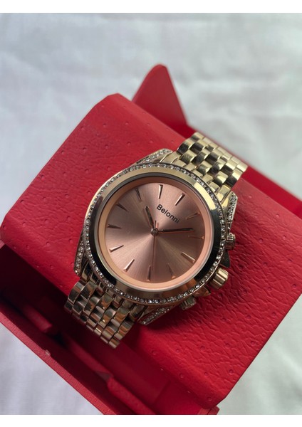 Full Rose Gold Taşlı Kasalı Kadın Kol Saati fırsatları